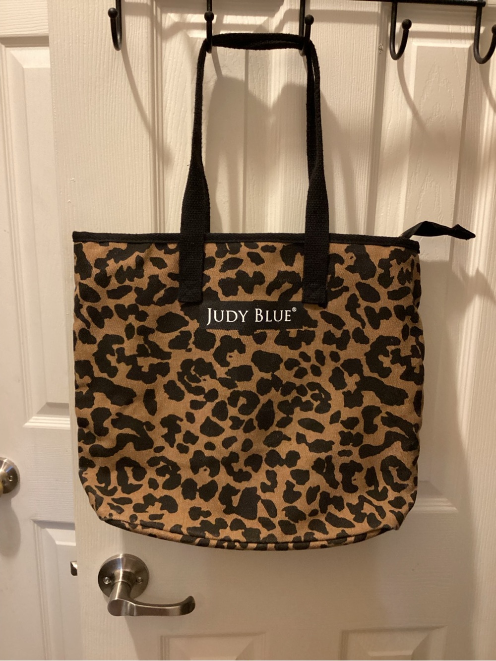Judy Blue Leopard Print Tote in Brown and Black